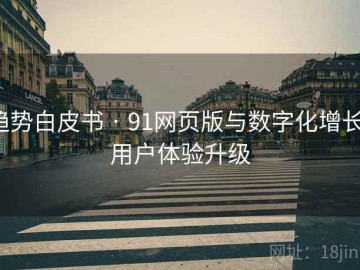 趋势白皮书 · 91网页版与数字化增长：用户体验升级