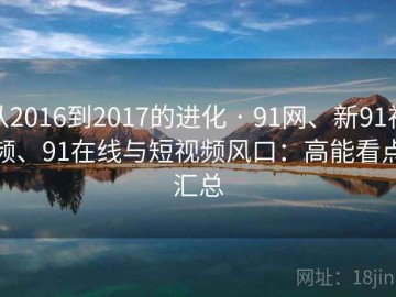 从2016到2017的进化 · 91网、新91视频、91在线与短视频风口：高能看点汇总