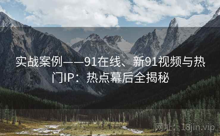 实战案例——91在线、新91视频与热门IP：热点幕后全揭秘