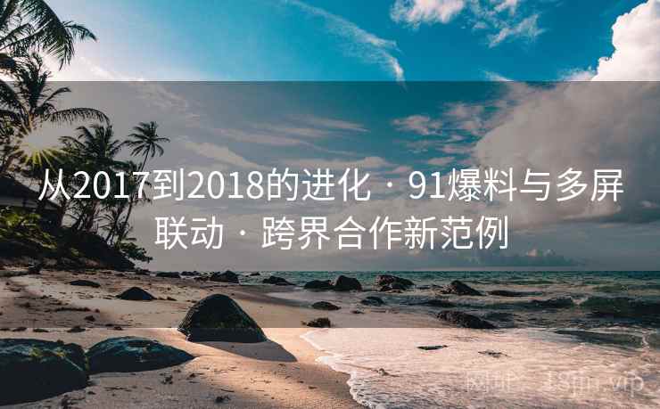 从2017到2018的进化 · 91爆料与多屏联动 · 跨界合作新范例