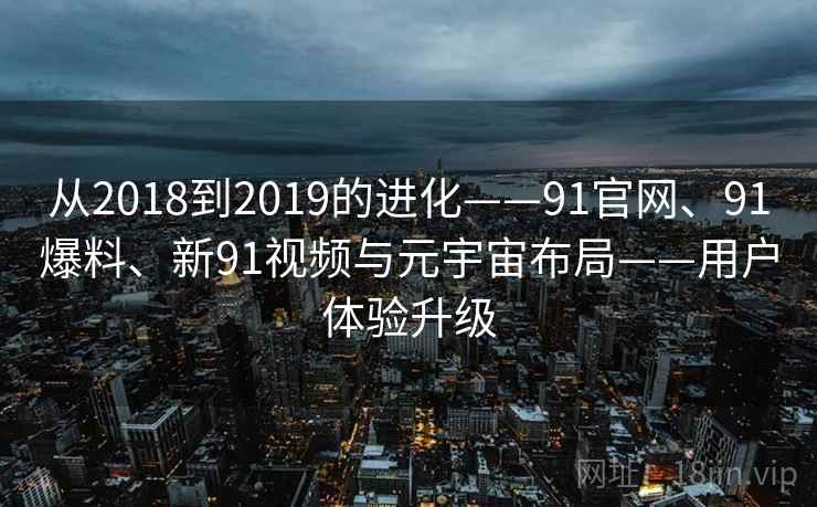 从2018到2019的进化——91官网、91爆料、新91视频与元宇宙布局——用户体验升级