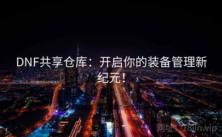 DNF共享仓库：开启你的装备管理新纪元！