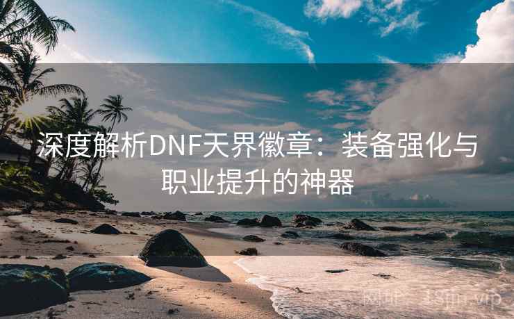 深度解析DNF天界徽章：装备强化与职业提升的神器