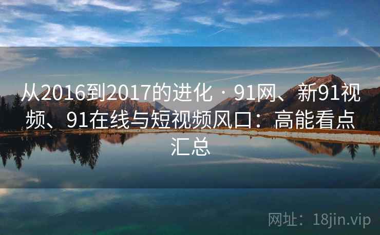 从2016到2017的进化 · 91网、新91视频、91在线与短视频风口：高能看点汇总
